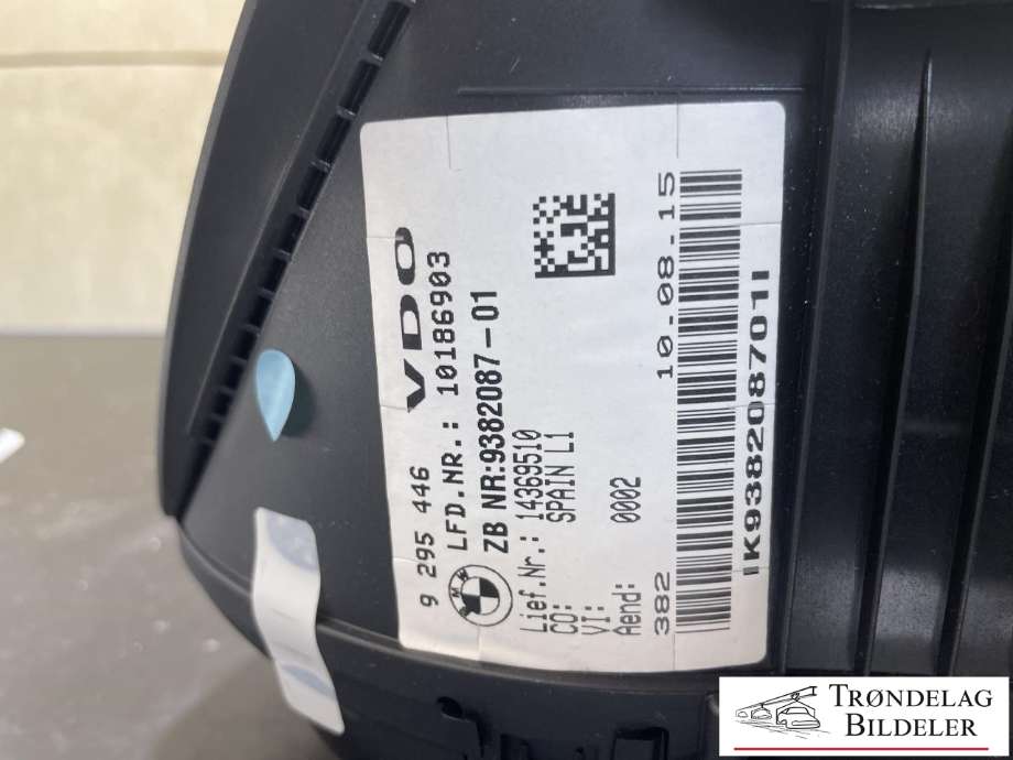 Instrumentpanel til BMW 2-Serie, Active/Gran Tourer 2014-->> (F45/F46) (F45/F46) (VDO|9 295 446|)