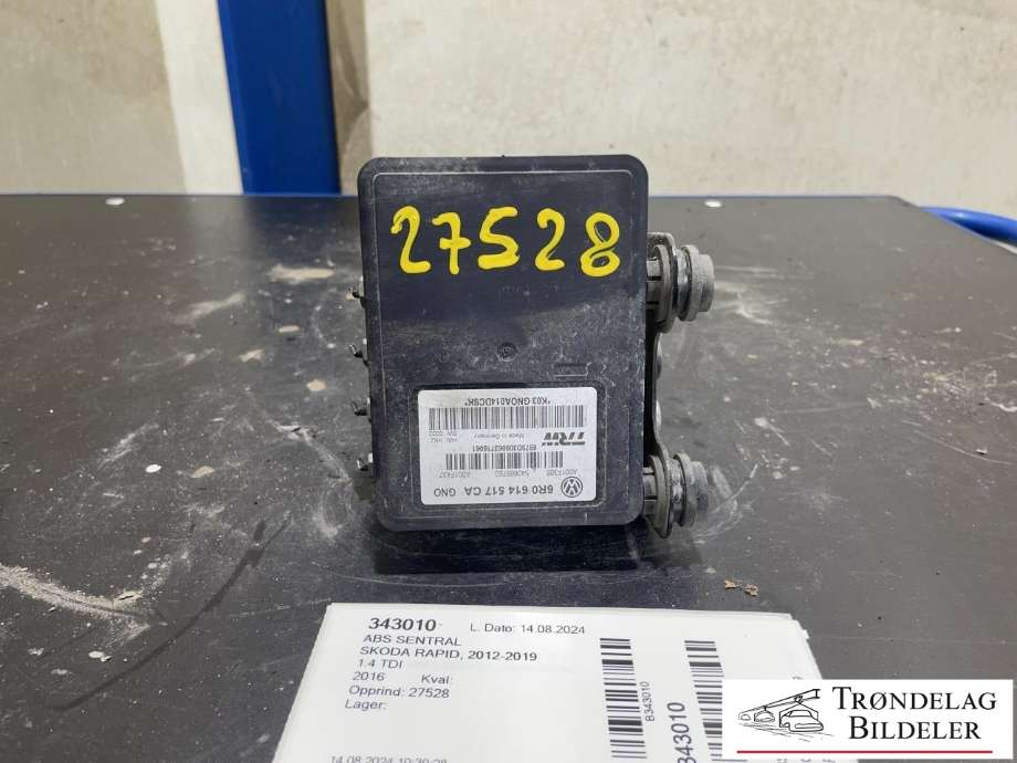 ABS sentral til Škoda Rapid 2012-2019 (TRW|6R0 614 517 CA|)