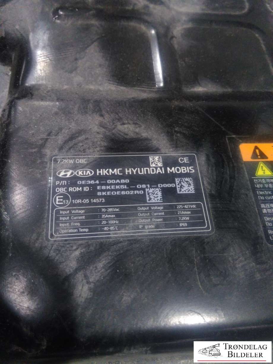 Batterilader (OBC - On Board Charger) til Kia e-Soul 2019-->> (Type III)  (36400-0EAB0|0E364-00AB0|)