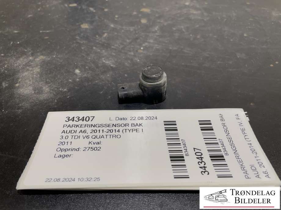 Parkeringssensor bak til Audi A6, 2011-2014 (Type IV, Fase 1) (C7) (C7) 