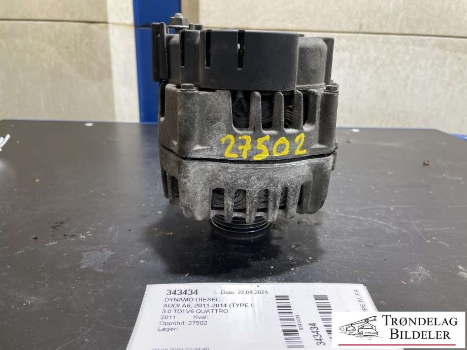 Dynamo diesel til Audi A6, 2011-2014 (Type IV, Fase 1) (C7) (C7) (VALEO|059 903 018T)