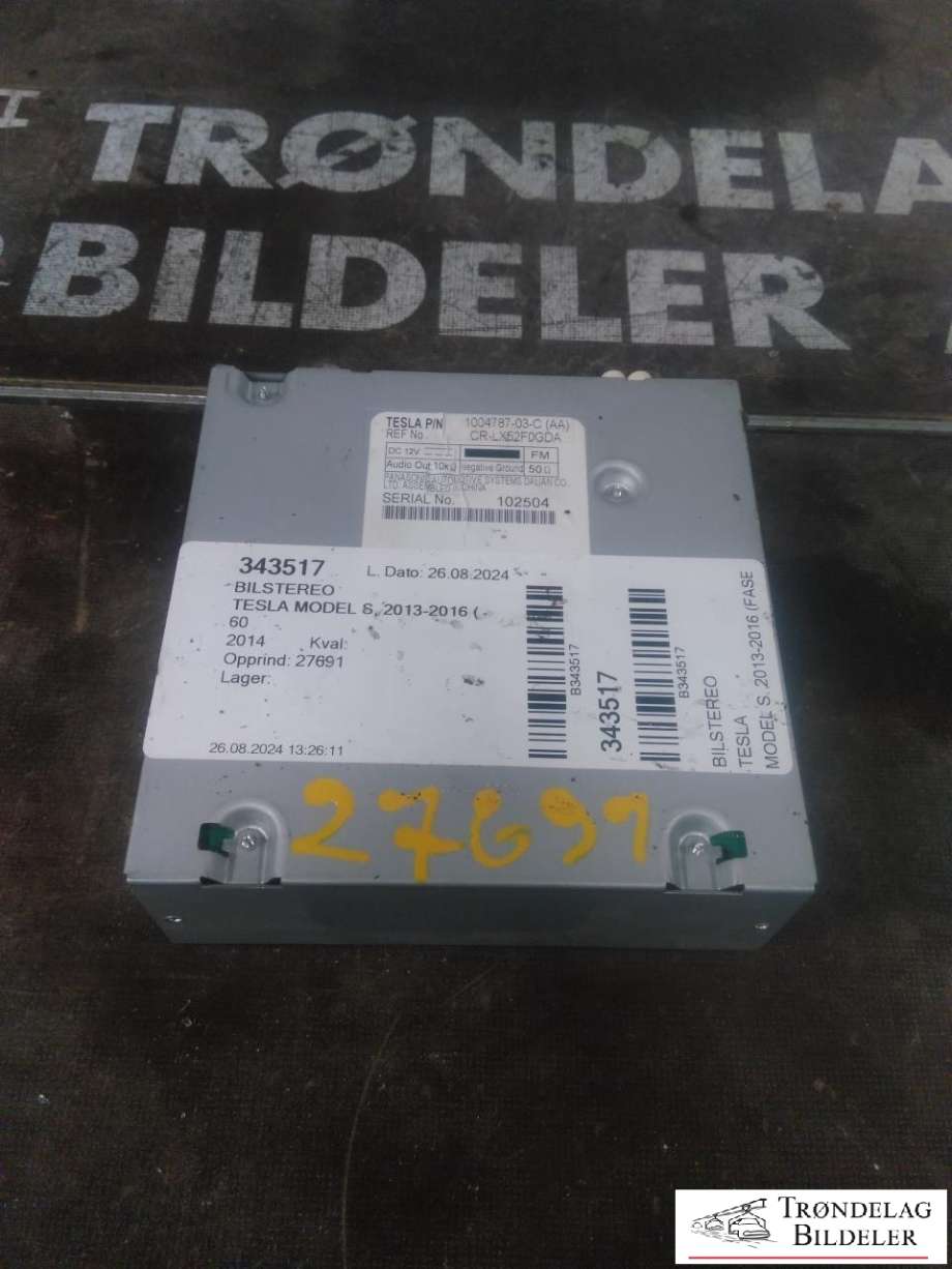 Bilstereo til Tesla Model S 2013-2016 (Fase 1)