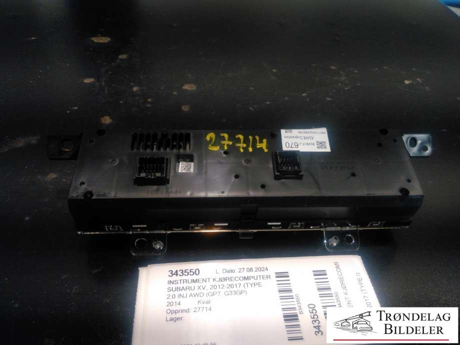 Instrument kjørecomputer til Subaru XV 2012-2017 (Type I)  (85261FJ670|)