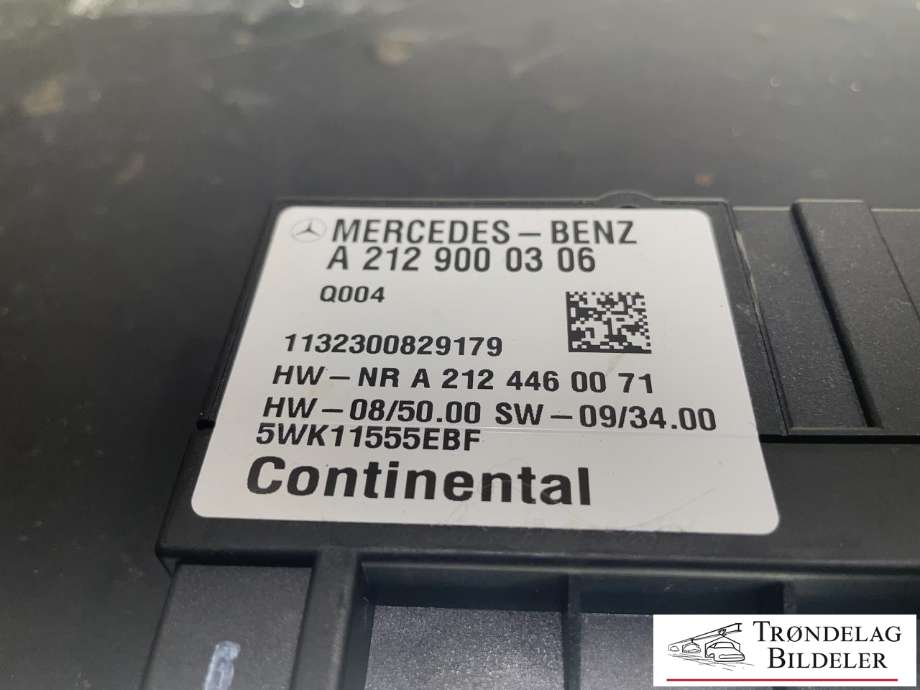Styreenhet drivstoffpumpe til Mercedes Vito/Viano 2010-2014 (Fase 2) (W639) (W639) (A 212 900 03 06|)