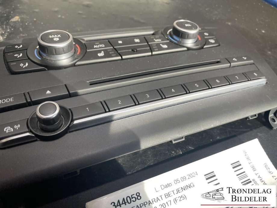 Varmeapparat betjening til BMW X3 2010-2017 (F25) (F25) 