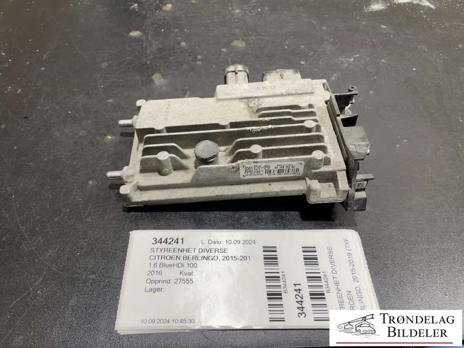 Styreenhet diverse til Citroën Berlingo 2015-2019 (Type II, Fase 2) (98 109 152 80|)
