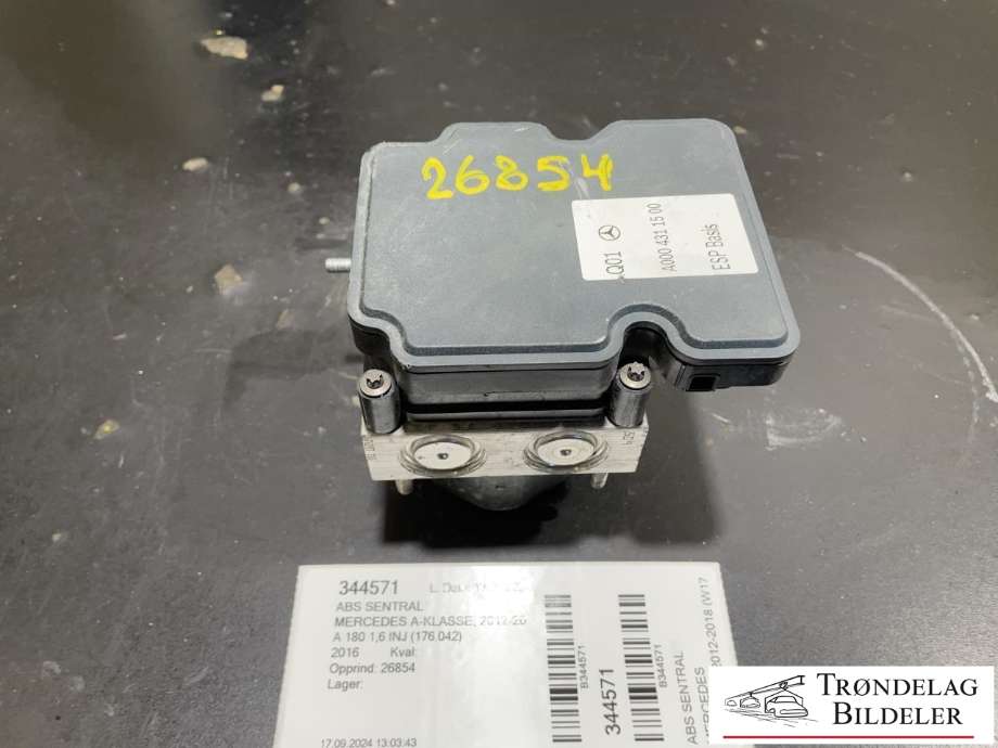ABS sentral til Mercedes A-Klasse 2012-2018 (W176) (W176) (A000 431 15 00|)