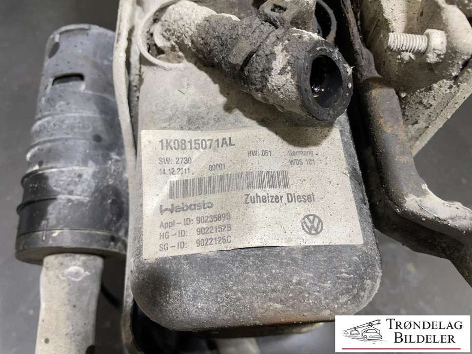 Dieselvarmer til VW Sharan 2010-->> (Type II)  (1K0815071AL|1K0815071AN|)