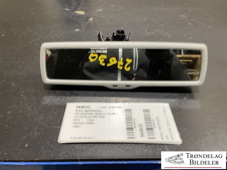 Speil innvendig til VW Sharan 2010-->> (Type II) (7N0 857 511E|36562005|)