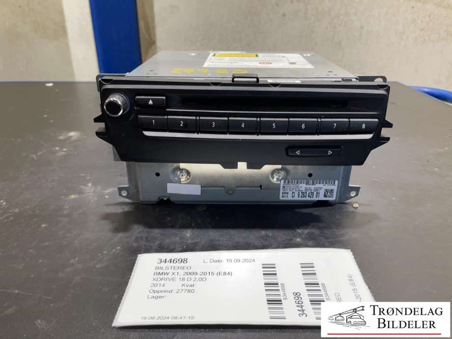 Bilstereo til BMW X1 2009-2015 (E84) (E84) (HERMAN/BECKER|9 283 429 01|)