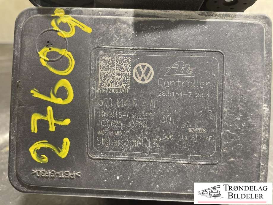 ABS sentral til Škoda Octavia 2013-2016 (Type III, Fase 1) (ATE|5Q0 614 517 AF|)