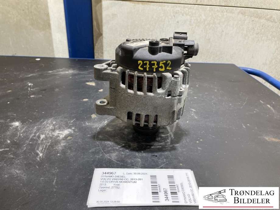Dynamo diesel til Volvo V60/V60 CC, 2013-2018 (Type I, Fase 2)  (VOLVO|30659390)