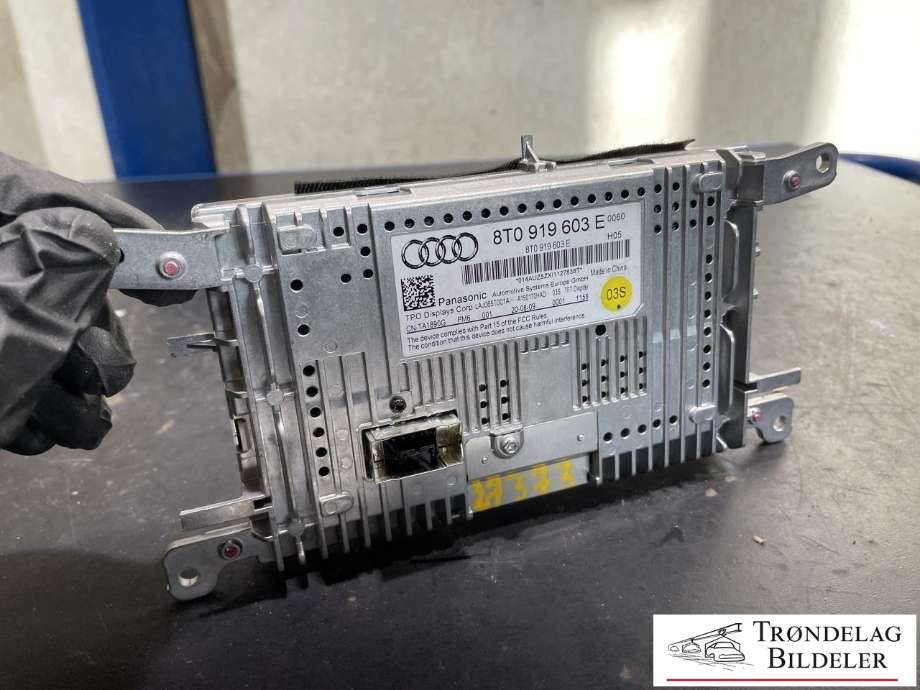 Bilstereo navigasjon skjerm til Audi A4 2007-2014 (Type IV) (B8) (B8) (8T0 919 603 E|)