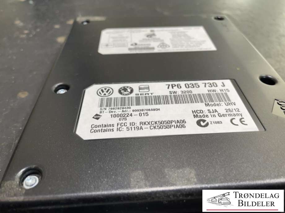 Styreenhet diverse til VW Golf VI 2008-2012  (7P6 035 730 J|)