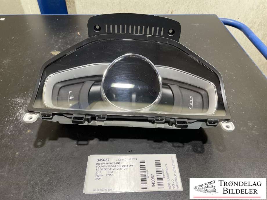 Instrumentpanel til Volvo V60/V60 CC, 2013-2018 (Type I, Fase 2)  