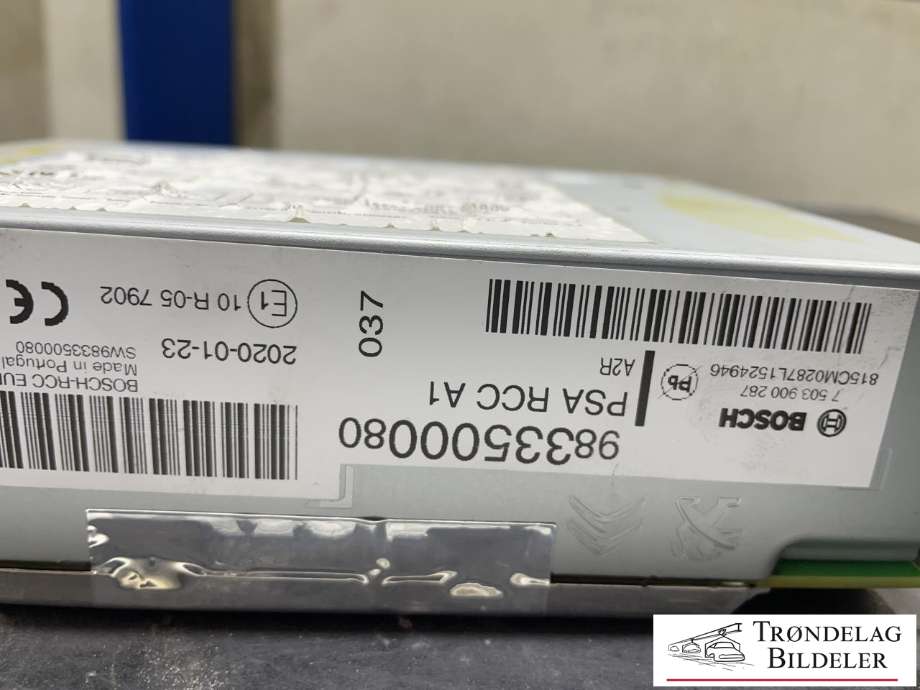 Bilstereo navigasjon til Toyota Proace City 2020-->>  (9833500080|)
