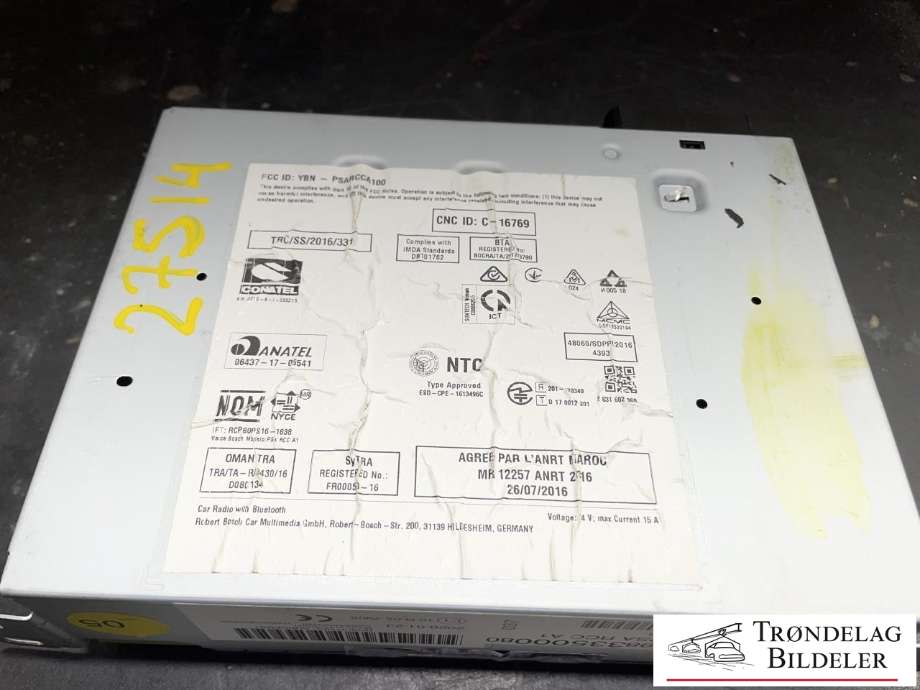 Bilstereo navigasjon til Toyota Proace City 2020-->>  (9833500080|)