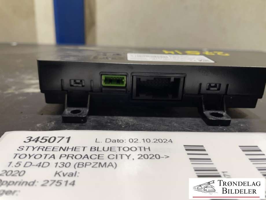 Styreenhet bluetooth til Toyota Proace City 2020-->> (9831611580-04|)