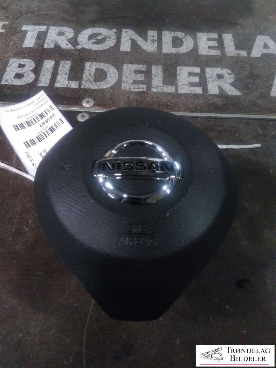 Airbag rattpute til Nissan Leaf 2018-->> (Type II) (K85105SH0A|K85105SH1A|985105SH1A)
