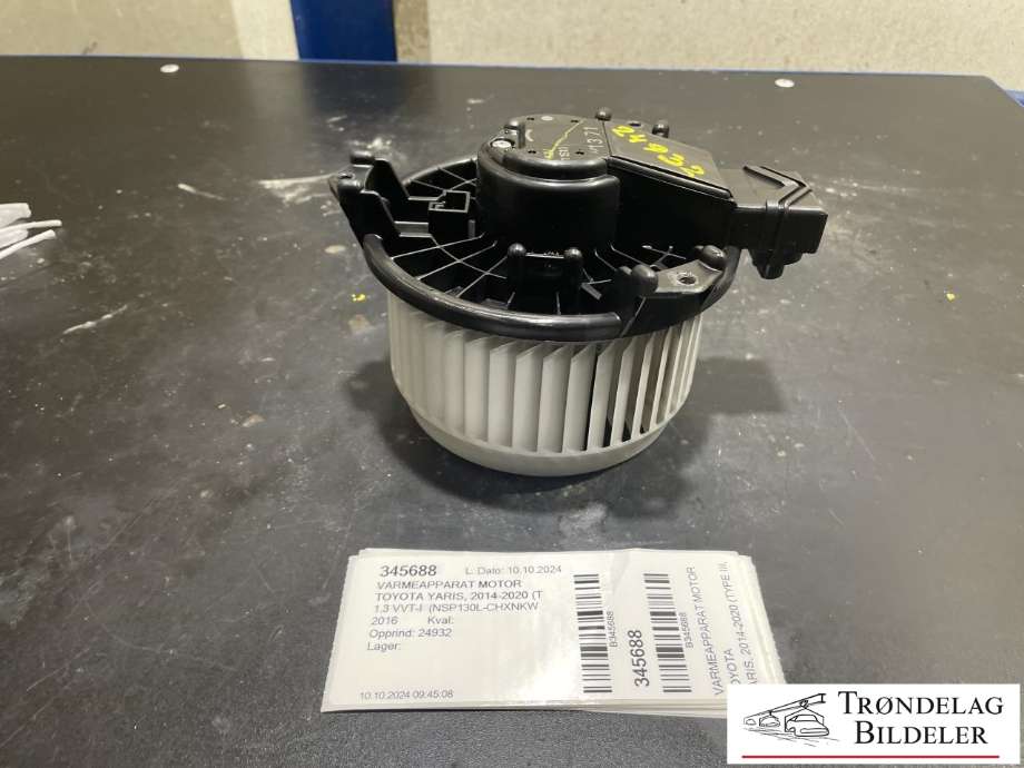 Varmeapparat motor til Toyota Yaris, 2014-2020 (Type III, Fase 2)  