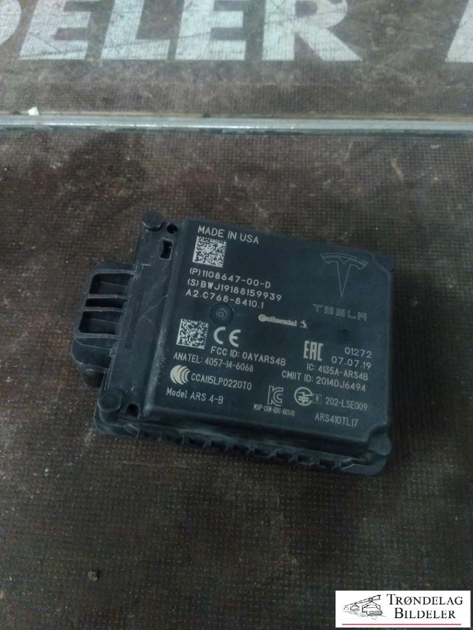 Sensor radar til Tesla Model 3 2018-2023 (Fase 1) (110864700D|)
