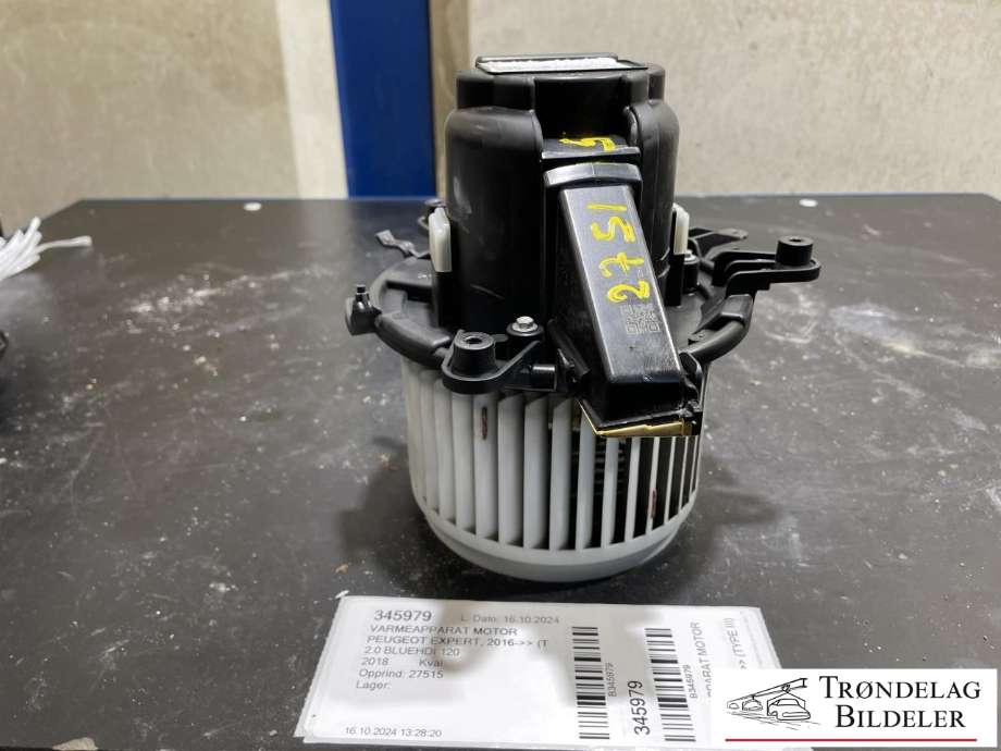 Varmeapparat motor til Peugeot Expert 2016-->> (Type III)  (1D480001286124|)