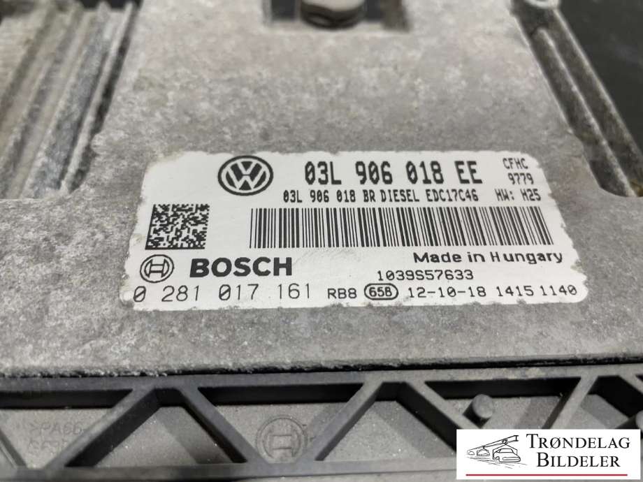 Styreenhet motor til Škoda Octavia 2009-2013 (Type II, Fase 2) (03L 906 018 EE|)