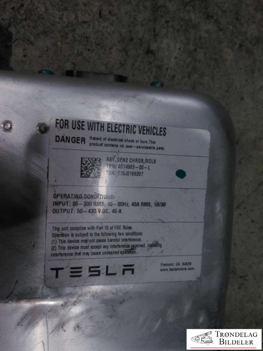 Batterilader (OBC - On Board Charger) til Tesla Model S 2013-2016 (Fase 1)  (1014963-00|)