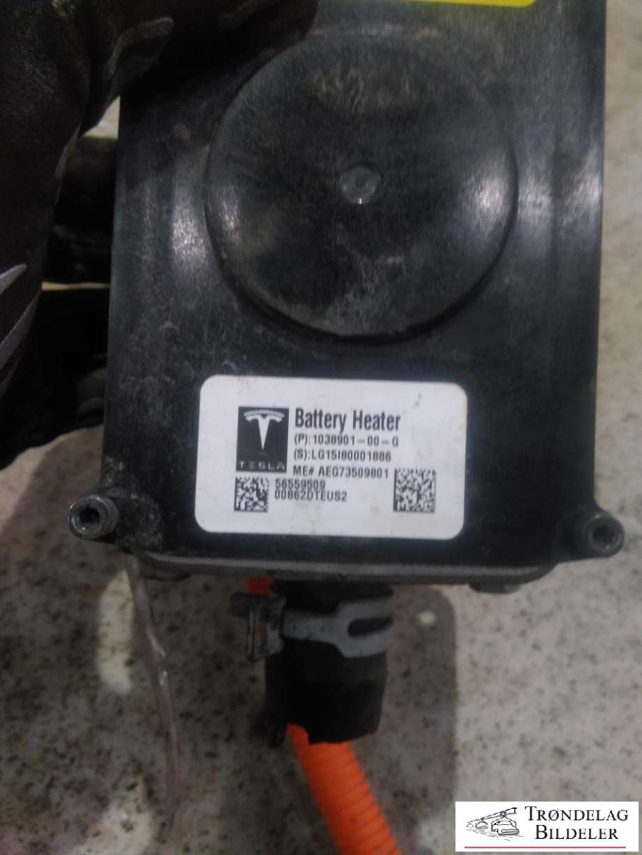 Batterivarmer/kjøl til Tesla Model S 2013-2016 (Fase 1)  (1038901-00-G|)