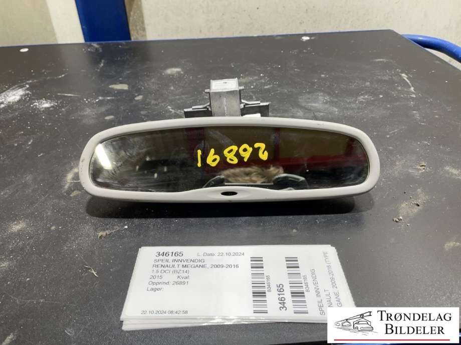 Speil innvendig til Renault Megane 2009-2016 Type III
