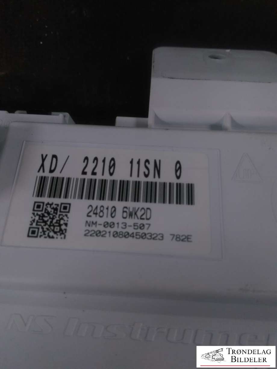 Instrumentpanel til Nissan Leaf 2018-->> (Type II)  (248106WK2D|)