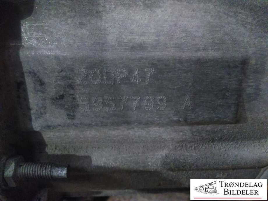 Girkasse manuell til Peugeot Partner 2008-2015 (Type II, Fase 1)  (Z0DP47|5957799A|)
