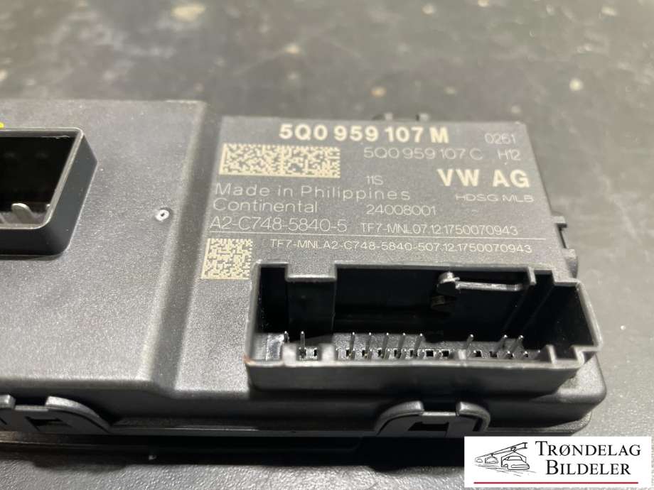 Styreenhet elektrisk bakluke til VW Passat 2015-2019 (Fase 1) (B8) (B8) (5Q0 959 107 M|)
