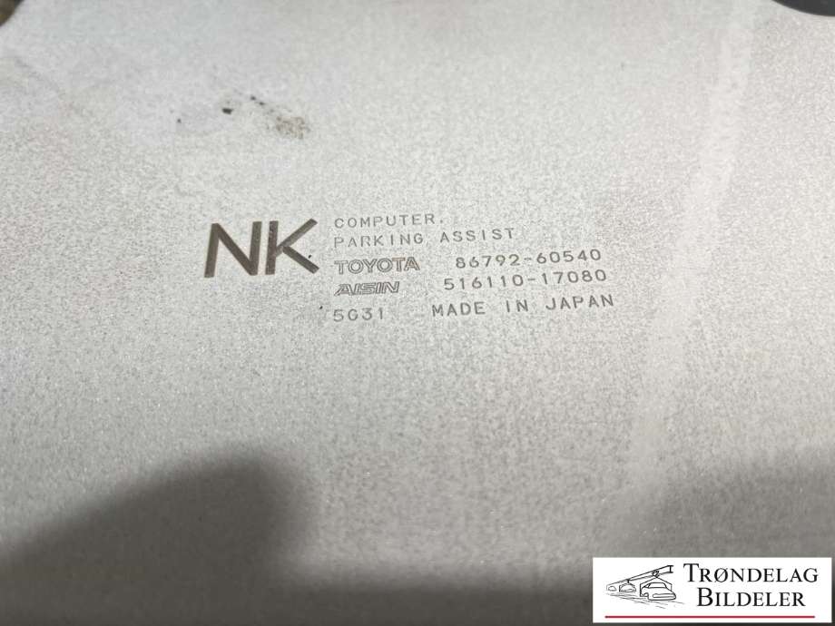 Styreenhet parkering til Toyota Land Cruiser 150 2014-->> (Fase 2)  (86792-60540|)