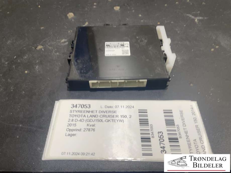 Styreenhet diverse til Toyota Land Cruiser 150 2014-->> (Fase 2) (89690-60050|)