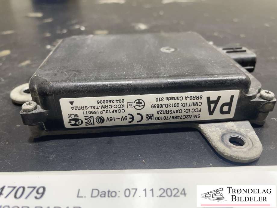 Sensor radar til Toyota Land Cruiser 150 2014-->> (Fase 2) (88162-0W400|)