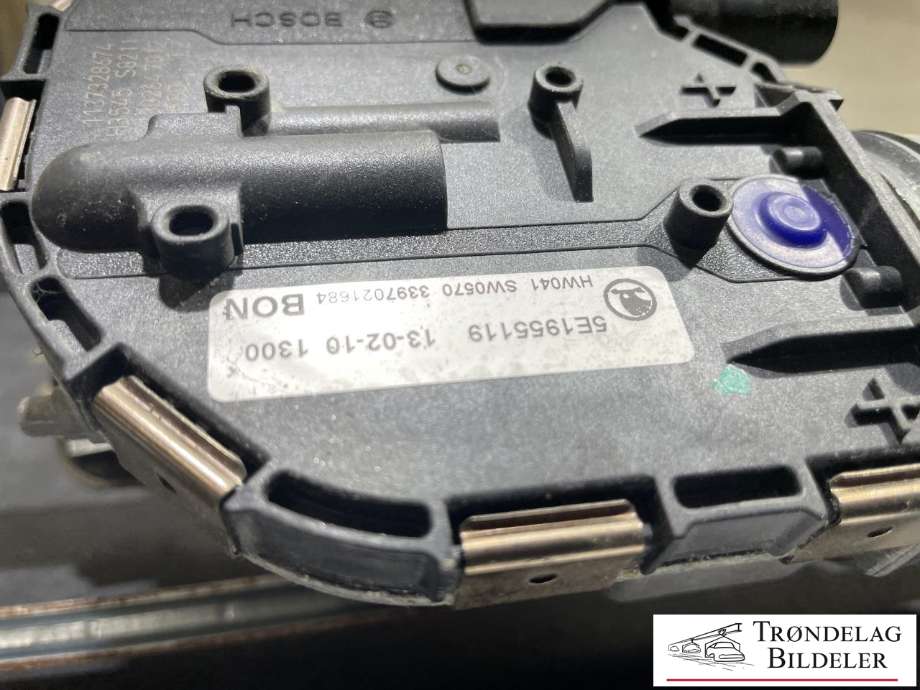 Viskermotor frontrute komplett m/overføring til Škoda Octavia 2013-2016 (Type III, Fase 1)  (5E1 955 119|)