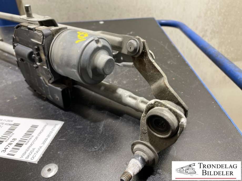 Viskermotor frontrute komplett m/overføring til Škoda Octavia 2009-2013 (Type II, Fase 2) (1Z1 955 119D|)