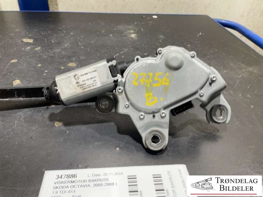 Viskermotor bakrute til Škoda Octavia 2005-2008 (Type II, Fase 1)  (1Z9 955 711|)