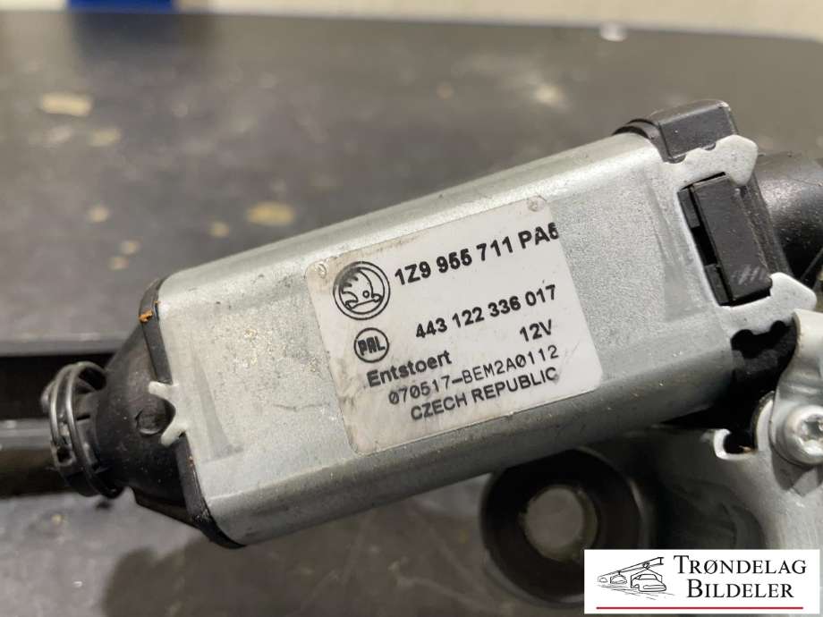 Viskermotor bakrute til Škoda Octavia 2005-2008 (Type II, Fase 1)  (1Z9 955 711|)