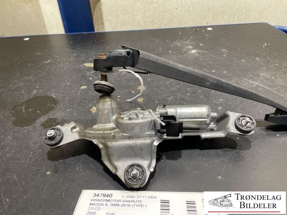 Viskermotor bakrute til Mazda 6 2008-2010 (Type II, Fase 1)  
