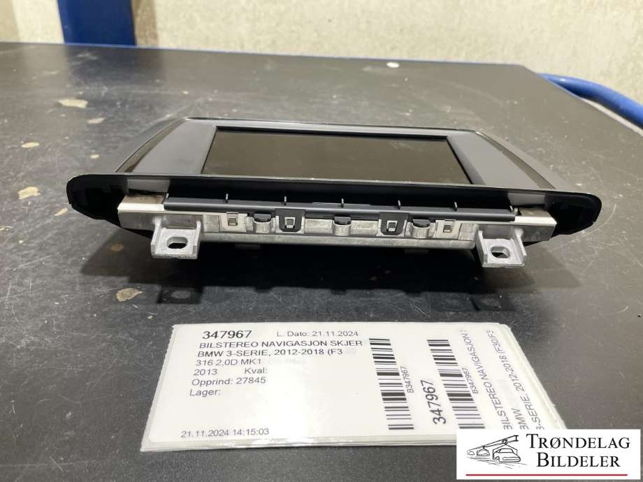 Bilstereo navigasjon skjerm til BMW 3-Serie 2012-2018 (F30/F31/F34) (F30/F31/F34) (BM9262753 021|)