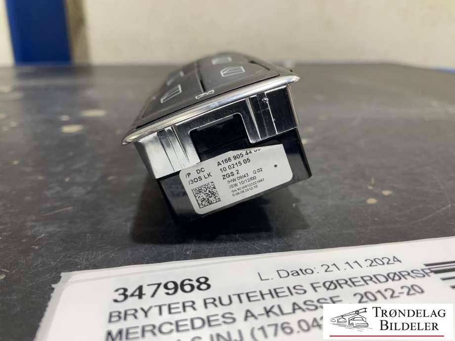 Bryter ruteheis førerdørspanel til Mercedes A-Klasse 2012-2018 (W176) (W176) (A1669054400|)