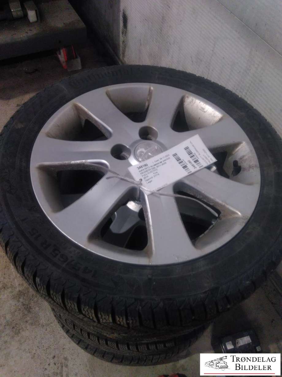 Hjulsett aluminium vinter til Peugeot iOn 2011-2020 (CONTI VC7|175/55/R15 4X100 5JX15 ET35 CB56.1MM|8-9 MM MØNSTERDYBDE|PROD 43-20)
