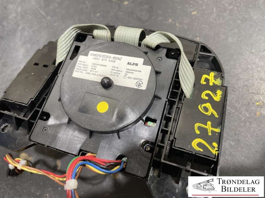 Bilstereo betjeningspanel til Mercedes S-Klasse 2005-2013 (W221) (W221) (A2218705358|)