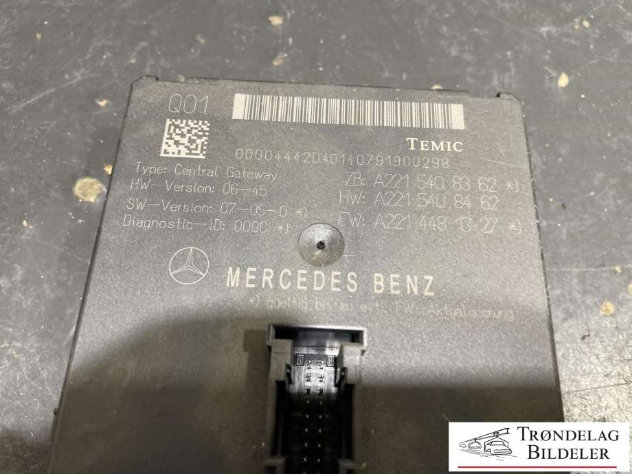 Styreenhet diverse til Mercedes S-Klasse 2005-2013 (W221) (W221) (A2215408362|)