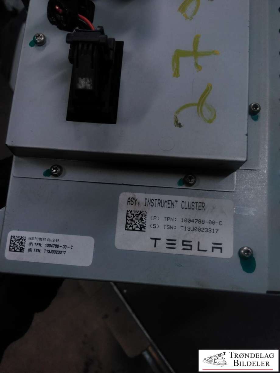 Instrumentpanel til Tesla Model S 2013-2016 (Fase 1)  (1004788-00-C|)
