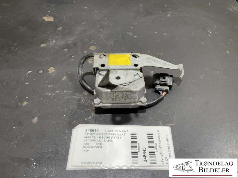 Styreenhet xenon/ballast til Audi TT, 1998-2006 (Type I)  (1 307 011 039)
