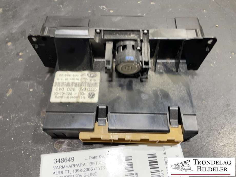 Varmeapparat betjening til Audi TT 1998-2006 (Type I)  (8N0 820 043|)