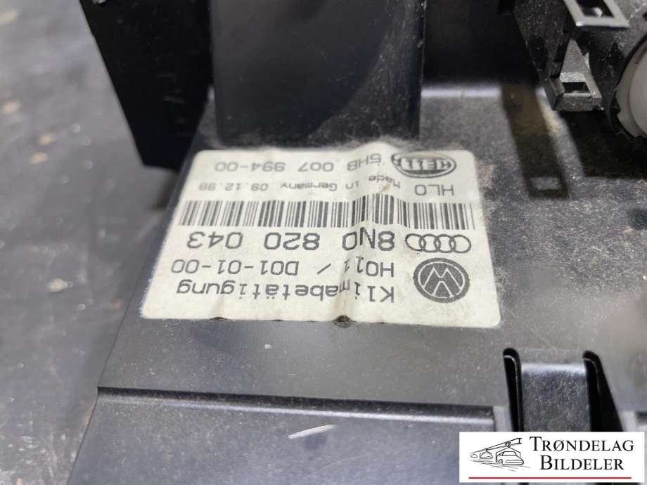 Varmeapparat betjening til Audi TT 1998-2006 (Type I)  (8N0 820 043|)